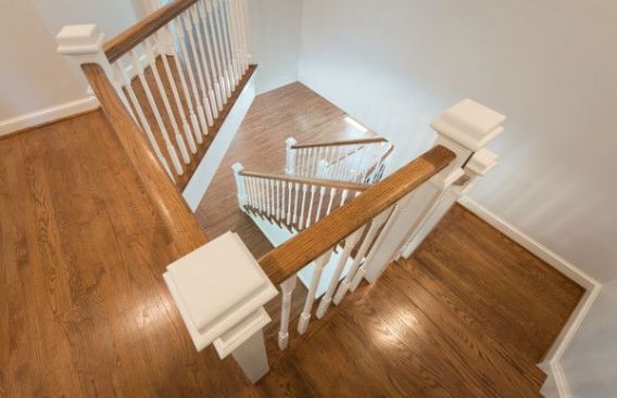 The staircase posed a speed bump for Justin Wigfield and the Glickman Design Build team when the clients changed their minds about a bathroom on the first floor of the home. Luckily they were able to accommodate the request and successfully join the two floors without major complications.