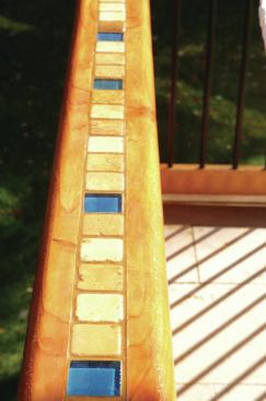 Here's a closeup showing the tile inlay.