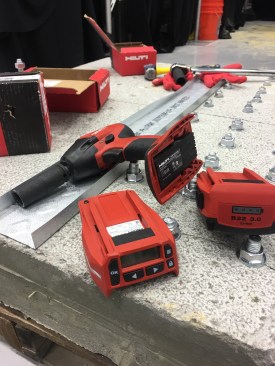 Soon you'll be able to attach this mini computer / scanner to your Hilti impact wrench and battery. The unit will set the wrench's torque to match whatever fastener you're using. It connects to the Hilti Connect app as well. 