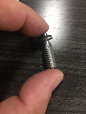 This little stainless steel anchor is rated to 600 pounds but tested to over 3200 pound load when attached to steel. So basically once that 1/4-in. shaft is set into a steel plate, you could theoretically hang a Mini-Cooper from it.
