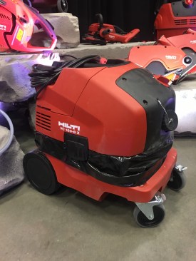 A step up from the VC 125, this VC 150-6X is a universal wet and dry vacuum cleaner with automatic filter cleaning (noted by the "x" in the model number) and 150 cfm. The 6-gal. vac alone sells for $749, and is available with a number of dust-attament configurations that sell for up to $949. A 10 gal option is available as well. 