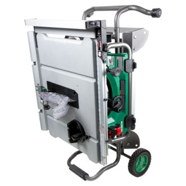 The C10RJ is engineered with sturdy, foldable legs and all-terrain treaded wheels.