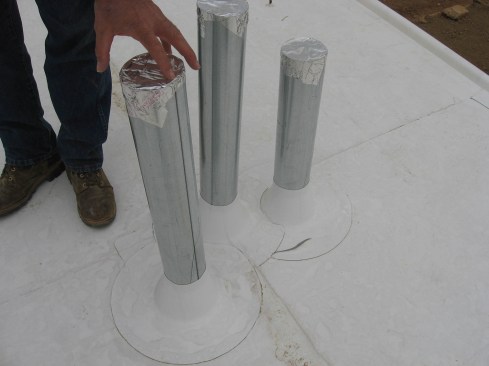 Factory boots for these vent pipes are reliable and easy to install.