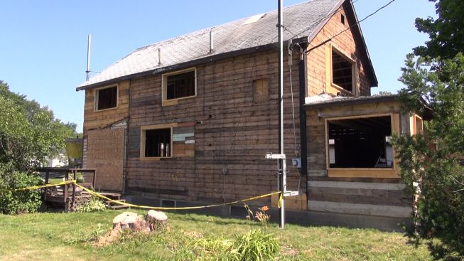 House Revivers (Bangor, Maine) completely stripped this home's exterior and gutted the interior, en route to a complete makeover.