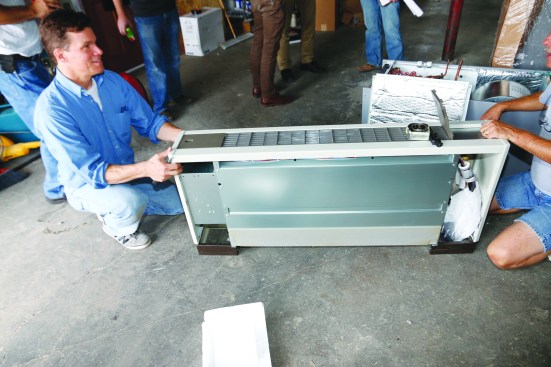 The author examines a Mitsubishi PFFY compact air handler. This small unit is useful for handling the heating and cooling requirements of peripheral zones in a building and can be one of multiple air-handling units connected to the same outdoor VRF compressor.