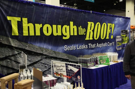 This stuff has supposedly been around for a while, but I’d never seen it before. Seems like a no-brainer alternative to the black goop that I get all over my hands every time I do a roof repair.
