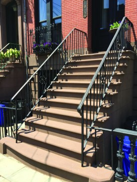 When cured, the finish coat needs to be power-washed with a weak solution of muriatic acid to even out the color.
