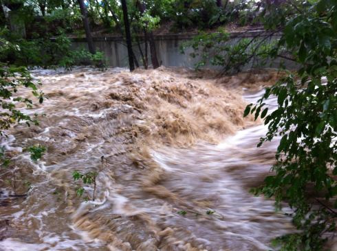 Water moving at 10 mph pushes with a force of 300 pounds per square foot. Water moving like this is a virtual bulldozer--even without its battering rams of floating logs and debris.