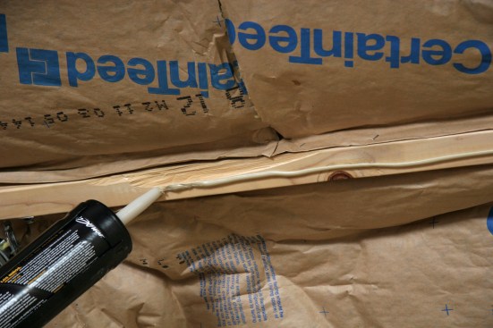 One way to cut down on the number of fasteners is to secure the drywall with an approved ASTM C557 standard drywall adhesive.