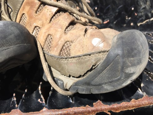 Even with the toe delaminating after 6-months in the field, the footwear performed.