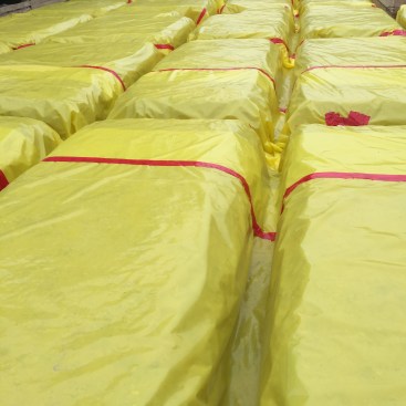 On this project, we used 15-mil Stego Wrap, which has become my go-to vapor retarder for below-grade work.