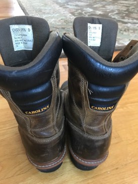 Most of the author's crew wear Carolina insulated and waterproof work boots.