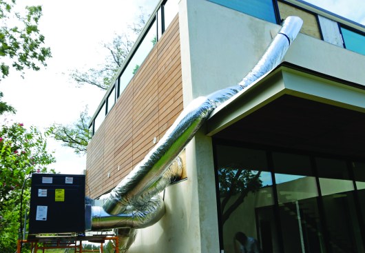 He also has installed temporary HVAC systems during construction.
