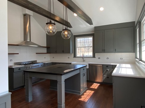 A kitchen remodel (the completed job is shown in process in the lead photo above) completed by the author using a combination of fixed-price with hourly extras. This job pricing strategy was a step in the right direction, and proved a marked improvement over the outcome of the porch restoration shown above, but it still presents risks when things don't go as planned.