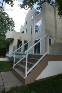 A before image of the exteriors