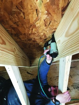 Tthen stapled OSB to these nailers in order to create a large vent channel.