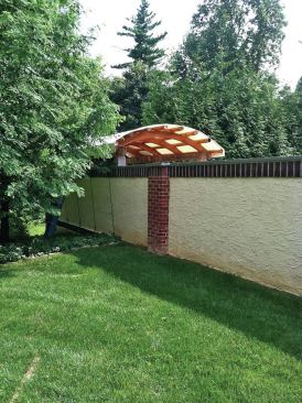 The kava hut's fabric roof is translucent, so it's shaded but not dark inside. 