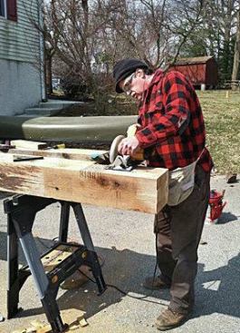 We tried to repurpose as many materials as possible, both for character and sustainability. Luckily we had a good source from a stockpile of a former custom builder, where we found  8”x8”x17’ cedar posts and 4”x7”x17’ beams