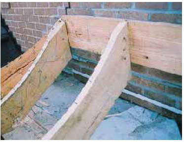 If the flashing at the head of a bay window is placed directly above the lintel, it serves no purpose, since it directs water to the interior of the house.