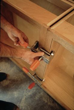 Cabinet Claws are designed to both clamp and align face frames (ponytools.com).