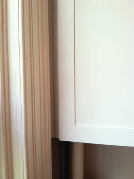 A filler strip solves the problem.