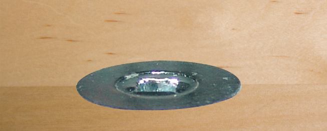 Powerhead Screws can also be driven flush.