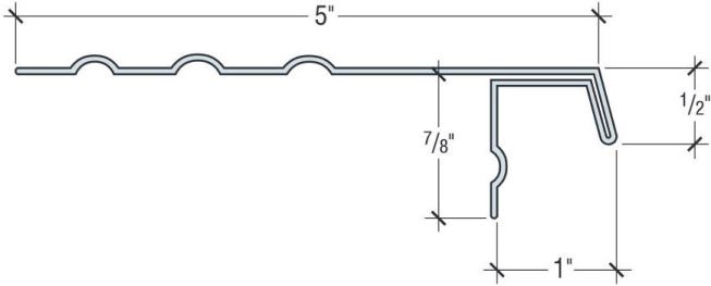 Most drip-edge profiles are successful at directing water away from the fascia during periods of heavy rain. During drizzly weather, though, rainwater is sometimes able to curl under a drip-edge and run down the fascia, especially if the drip-edge has a short lip. The solution is to use a profile with a long lip.