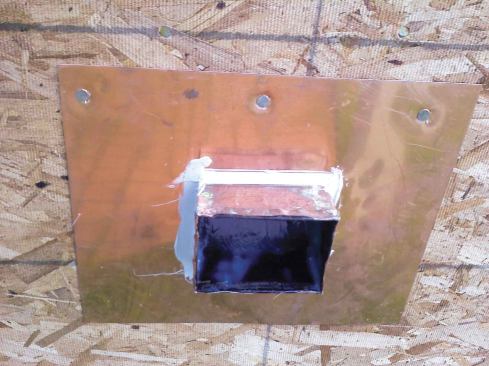 We counterflashed the exterior side as a best-practices method.