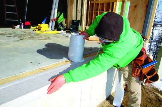 It provided a substrate for wide Siga Fentrim weather barrier membrane.