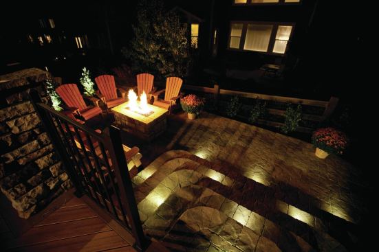 Step lighting is both a decorative element and an important safety feature when there is a change in elevation. 