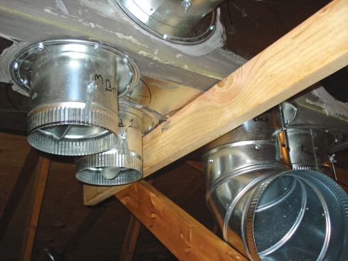 And all plenum attachments and joints are made with lots of screws and collared takeoffs, using jugs of mastic and reinforcing mesh as needed.