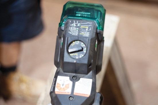 Powered by either a 36-volt MultiVolt battery or an AC adapter (sold separately), the Metabo HPT rebar cutter/bender cuts and makes precise bends up to 180 degrees in up to #5 rebar. The dial allows the bends to be fine-tuned a degree or two at a time.