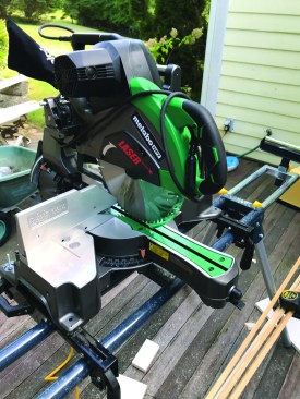 The least expensive saw in the group, Metabo HPT’s C12RSH2 has a compact footprint and offers good dust collection.
