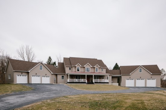 Long’s home in northeastern Pennsylvania features two three-bay garages, both heated with propane.
