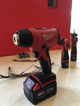 The M18 Compact Heat Gun (model 2688-21) is the first 18V solution of its kind. It reaches operational temperature in half the time and delivers the same max temperature as corded solutions. Available September 2017. Cost TBD