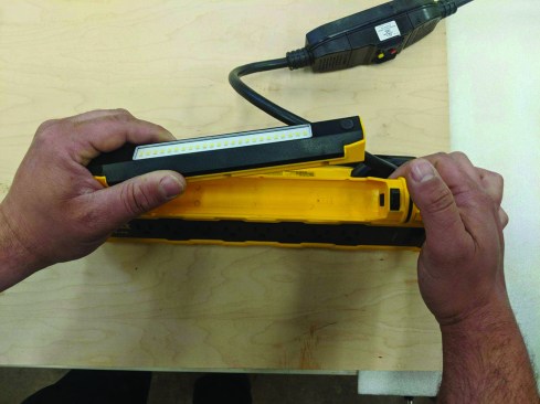 There are also GFCI-protected multi-outlets, like this DeWalt Power Station from DeWalt Shelving.