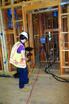 At the same time, the tech is taking high-resolution still photos of some locations, which can be keyed to the virtual model of the building.