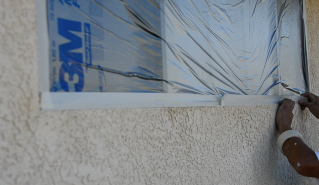 Masking work at New Life Home Improvement
