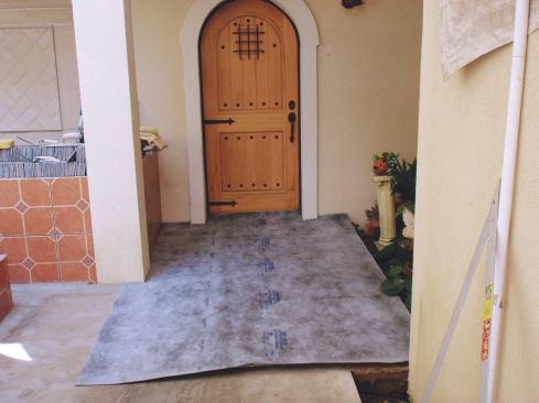 Work in small, manageable areas.