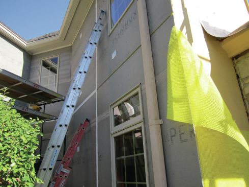 Control joints are fashioned by spacing the base panels 1/2 inch apart ...