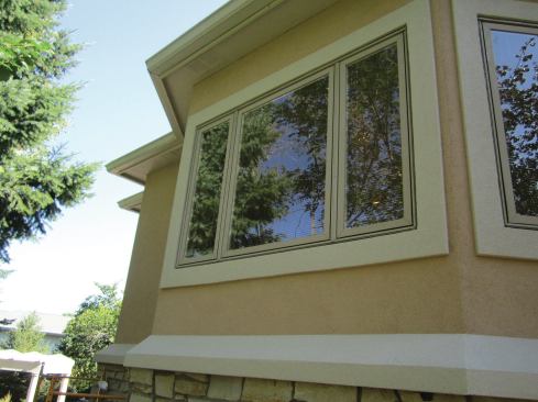 The finish coat can be sprayed on.