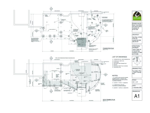Figure 4. Computer-drawn plans provided precise footing locations, speeding layout in the field. 