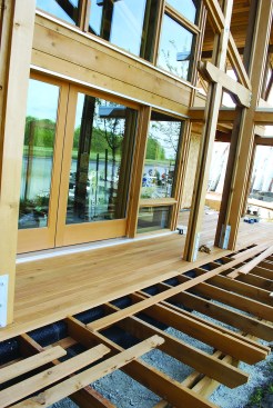 Figure 2. Designing framing with air spaces allows it to dry out, minimizing the chance of rot and helping to maximize lifespan.