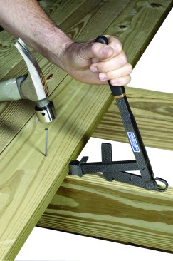 Figure 10. The BowJak anchors in the top of the joist.