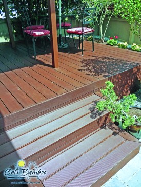 Figure 16. Bamboo decking is the latest green alternative.