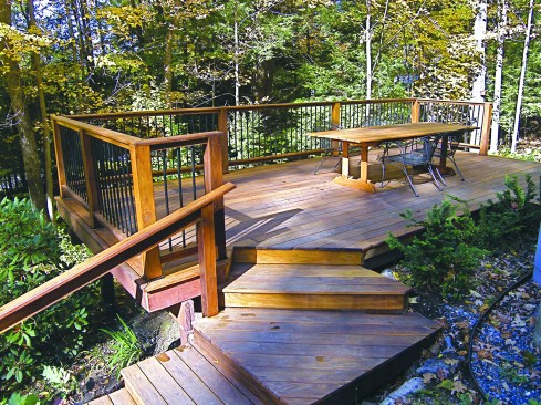 Figure 17. Thermally modified wood decking is said to be stable and rot-resistant and contains no chemical preservatives.