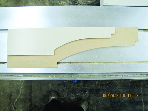 Figure 8. Make templates, or jigs, from void-free material, and smooth the edges carefully.