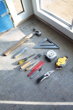 Shown here are the tools the author usually carries in his toolbelt; your selection of must-have tools may vary. You can add a few task-specific specialties as you need them, but loading your toolbelt with tools that you rarely use adds weight, not efficiency.