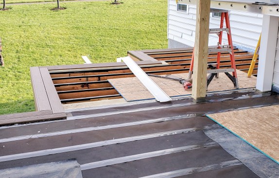 The PWT preservative-treated LVL framing has been flashed for additional protection.