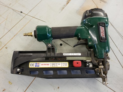 You have to use Raptor’s proprietary nailer, an Omer. The straight mag might bother some, but not having to fill nail holes is money in the bank.
